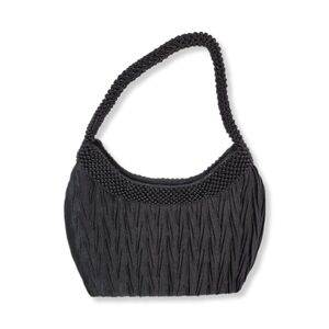 Black Beaded Handbag Evening Purse